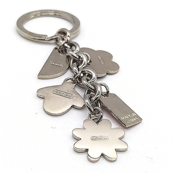 Vintage COACH Rare Spring Daisy Bee Butterfly Keychain Fob Purse Charm #FS5765 - Picture 4 of 4